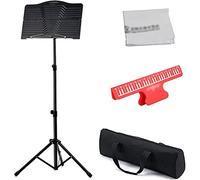Soporte de la partitura Professional Portable Altura Ajuste Música Soporte Partitura plegable Carpeta de música con bolsa de transporte