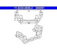 Soporte, pinza de freno ATE 11.0230-0698.2