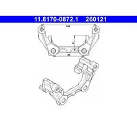 Soporte de la pinza de freno 11.8170-0872.1 ATE para RENAULT LAGUNA III