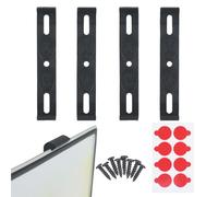 Soporte de la Placa de matrícula - Soporte de Placa | Licencia sin Marco de ABS Monte Platé 11.8x1.9cm 4 Piezas Set Portes de automóvil Invisibles para Etiquetas de automóvil Delantera y t