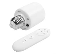 Soporte de lámpara con sensor infrarrojo inteligente, base de tornillo E27 ajustable con control remoto, enchufe de luz activado por movimiento para seguridad en el hogar
