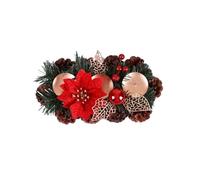 Soporte de lámpara de corona de simulación de flores para aromaterapia, para fiesta, corona floral artificial, para iglesia de vacaciones (estilo 4)