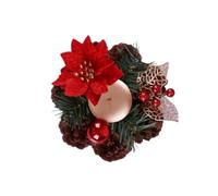 Soporte de lámpara de corona de simulación de flores para aromaterapia, para fiesta, corona floral artificial, para iglesia de vacaciones (estilo 2)