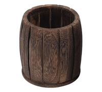 Soporte De Lápiz De Escritorio - Organizador De Topes De Lápiz De Lápiiz | Contenedor De Almacenamiento De Decoración Retro De Madera, Taza De Lápiiz Minimalista, Organización Y Decoración Del Hogar