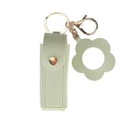 Soporte de lápiz labial de cuero resistente, accesorio portátil para Rotuines Life viajes diarios y aventuras de viaje, organizador de pintalabios de uso diario, Green, Talla única