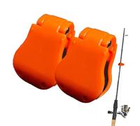 Soporte De Lazo De Caña De - 2 Piezas Guardián del | Soporte De Poste De Peces | Artefacto De De ABS Portátil | Correa De Protección | De Tackle Tackle Claps Soportador Fijo Pa