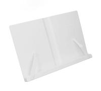 Soporte de Lectura de Escritorio, Soporte Ergonómico Ajustable para Libros para Tabletas y Portátiles, Diseño ABS Que Ahorra Espacio (White)