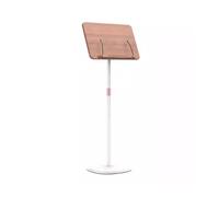 Soporte De Lectura De Piso De Servicio Pesado,Soporte For Libros Con Panel De Madera Con Clips Seguros,Ajuste De Altura De 50-185 Cm,Capacidad De 15 Kg(White,50-100cm)