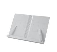 Soporte de lectura plegable con 6 ángulos ajustables para libros de texto y libros de texto y clips de página para libros de texto, tabletas, puntuación de música y lectura