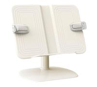 Soporte de lectura plegable para libros de lectura, soportes ajustables para libros de cocina, soporte de documentos de escritorio con clip de página, soporte ajustable para libros