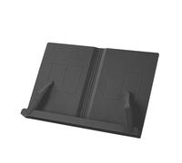 Soporte de lectura plegable para libros de texto ajustable en 6 ángulos con Clips de página, estante para libros de cocina para tableta, portátil, ergonómico para niños