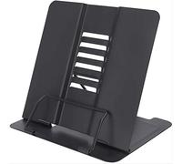 Soporte de lectura,Portalibros de metal multifuncional,Soporte de libro portátil ajustable para libros/teléfono móvil portacopias caballete atril soporte para libros, negro