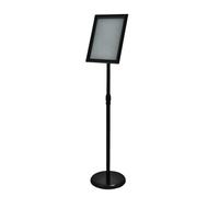 Soporte de letrero A3, soporte de exhibición de carteles con Base resistente, soporte de letrero de pie para suelo, tablero de anuncios de menú de señalización de bienvenid A4 Black Right-angle style