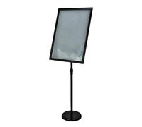 Soporte de letrero A3, soporte de exhibición de carteles con Base resistente, soporte de letrero de pie para suelo, tablero de anuncios de menú de señalización de bienvenid A2 Black Right-angle style