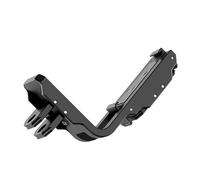 Soporte de liberación rápida para cámaras de acción de doble orientación, instalación de aluminio, compatible con trípodes, soportes de bicicleta, soporte para hacer películas de Vlog