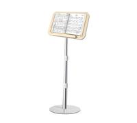 Soporte De Libro Lectura Pie Ajustable Con Clips Página, Soporte Cocina Metal, Adecuado For, Computadoras Portátiles, Libros O Proyectores(Color 2,H45-75CM)