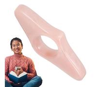 Soporte de libro para libros con pulgar, material de resina, hecho a mano, accesorio de lectura, ligero | Porta páginas de novela portátil para ratones de biblioteca, amantes de los libros, niños