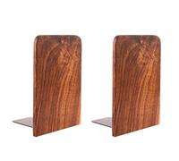 Soporte de Libros de Madera, sujetalibros de diseño Elegante, estanterías, Soportes para Libros, Soportes para álbumes de Fotos de para exhibir Libros, sujetalibros de Escritorio