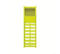 Soporte de línea de resorte de plástico para anzuelos y líderes de pesca, diseño de almacenamiento vertical compatible con cañas de hasta 11 pulgadas para uso marino (amarillo)