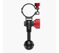 Soporte de linterna de aluminio con cabeza de bola de 1 pulgada para manillar y equipo de buceo y posicionamiento de luz estable