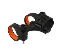 Soporte de linterna de bicicleta de fibra de vidrio de nailon con soporte de liberación rápida para linterna de 18-35 mm y manillar de 23-32 mm, soporte de luz de bicicleta negro resistente para