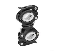 Soporte de linterna de bicicleta de liberación rápida para bomba de antorcha de 18-38 mm, soporte de plástico de ingeniería de rotación de 360 grados para manubrio, tija de asiento, horquilla trasera