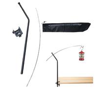 Soporte de linterna, poste de camping | Soportes de luz de camping portátil,Soporte de instalación ligero, suministros de picnic de jardín para picnic de playa de senderismo en mochila