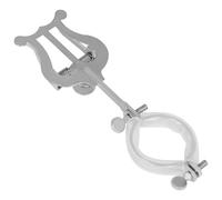 Soporte de lira para clarinete, soporte de fijación de partituras musicales para clarinete, textura de acero inoxidable para una fácil gestión de partituras