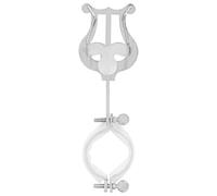 Soporte de lira para clarinete, soporte de fijación de partituras musicales, textura de acero inoxidable, perfecto para una fácil gestión de las hojas, clip ajustable