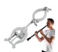 Soporte de lira para clarinete - Soporte de metal para lira de clarinete para banda - Accesorio de instrumento musical portátil para practicar principiantes para músicos de instrumentos