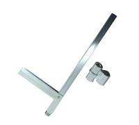 Soporte de llave de techo plateado, soporte de llave de techo multifunción, dispositivos de sujeción para obras de construcción, mantenimiento, granja, trabajo eléctrico, maquinaria industrial