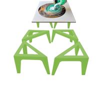 Soporte de lona: elevador triangular de 3,94 pulgadas | Soporte para caballete ABS - 4 piezas de elevadores de pizarra para artistas, estudios, estudio, pintura, dibujo, herramienta de estabilidad