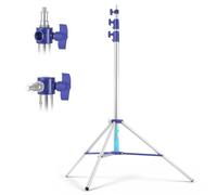 Soporte de luz acolchado de aire, soporte de trípode de metal resistente para fotografía con espiga reversible de 1/4 a 3/8 pulgadas, soporte de iluminación ajustable para estroboscópico, monolight