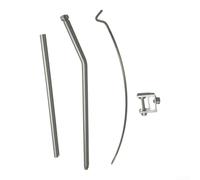 Soporte de luz de aluminio para camping, soporte de lámpara de ángulo ajustable para tienda de campaña para uso al aire libre, se adapta a mesas de hasta 3,7 cm de grosor, base de trípode portátil