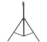 Soporte de luz de anillo, trípode duradero, ajustable, soporte de luz para transmisión en directo, maquillaje, 215 cm, metal, ABS, negro