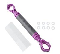 Soporte de luz de bicicleta de fibra de carbono de aluminio de alta resistencia con resistencia a la corrosión y protección contra golpes para un uso seguro. Soporte flexible y ajustable para ciclismo