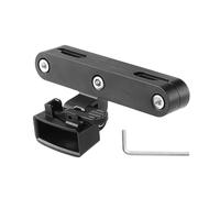 Soporte de luz de bicicleta - Montaje de carril, clip de lámpara de policarbonato de 36 gramos, soporte de luz de advertencia de poste de silla universal, resina negra reflector Stay | Engranaje de