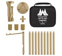 Soporte de luz de Escritorio,Soporte de luz para Mesa | Soporte de trípode Ligero y Reutilizable para Exteriores - Soporte de Linterna Resistente y Multifuncional, montado en Escritorio, para Acampar