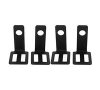 Soporte de luz de giro de la motocicleta Soporte de lámpara de lámpara de aleación de aleación de aluminio universal para Cafe Racers Street Bike Project Bikes 2 PCS (Negro)