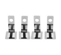 Soporte de luz de giro de la motocicleta Soporte de lámpara de lámpara de aleación de aleación de aluminio universal para Cafe Racers Street Bike Project Bikes 2 PCS (Plata)