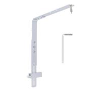 Soporte de Luz de la Pecera, Soporte de Luz del Acuario Altura Ajustable Altura de Luz del Acuario para Lámpara Colgante (SILVER)