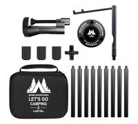 Soporte de luz de Mesa, Soporte de luz de Anillo para Escritorio,Soporte de trípode Reutilizable para Exteriores | Soporte Resistente para Linterna, trípode montado en Escritorio para