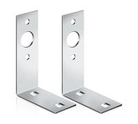 Soporte de luz de remolque en forma de L, soportes de luz de metal en forma de L, soporte estratégico en forma de L de 4.5 x 3.0 x 1.5 pulgadas con espacio de agujeros de 2 pulgadas