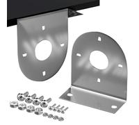 Soporte de luz de remolque genérico | 2 piezas Stainless Steel LED Rack Holder | L Shape Trailer Marker Light Bracket with Pre-Drilled Holes and Hardware, for Truck Underglow Tail Roof Auxiliary