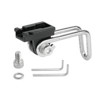 Soporte de luz de tenedor - Soporte para farola, soporte de bici | Soporte de luz de ciclismo para bicicletas con un diseño compacto y elegante, fijación delantera ajustable para bicicleta de