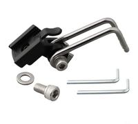 Soporte de luz LED para horquilla delantera de bicicleta TREK, montaje seguro para Cateye, para Blackbird, para luces Enfitnix (B03B10)