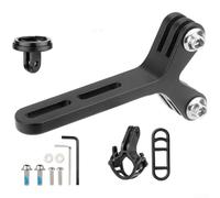 Soporte de luz para cámara de acción, extensor de bicicleta de carretera, para manillar integrado con aluminio aerodinámico (B)