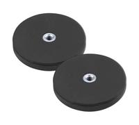 Soporte de luz para capó: soporte de base magnética de 2 piezas, de lámpara con sujeción de rosca interna, estante para vehículos con revestimiento de goma fuerte adaptable, universal