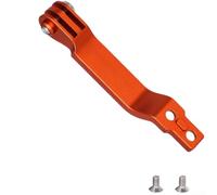Soporte de luz plegable para bicicleta, soporte de aleación de aluminio con interfaz de doble oreja, compatible con Brompton/Dahon/NEO para cámaras deportivas (naranja)