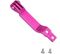 Soporte de luz plegable para bicicleta, soporte de aleación de aluminio con interfaz de doble oreja, compatible con Brompton/Dahon/NEO para cámaras deportivas (rojo)